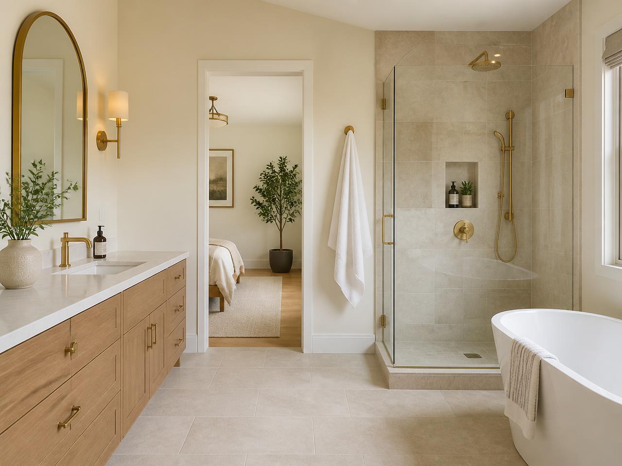 Porcelain Tile Bathroom